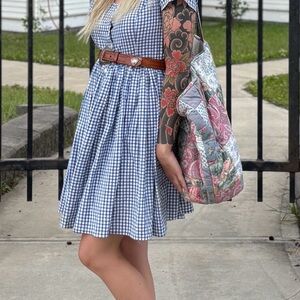 Vintage Gingham Mini Dress